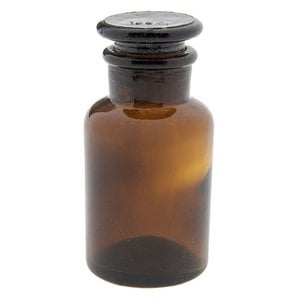 Dekorationsflasche Ø 6x11 cm braune Glasdekoration kann