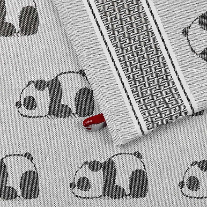 Keukenhanddoek Panda Grijs Katoen