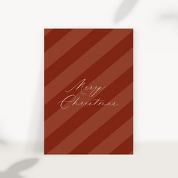 Cartolina di Natale "Buon Natale" strisce rosse (PU = 10 pezzi)