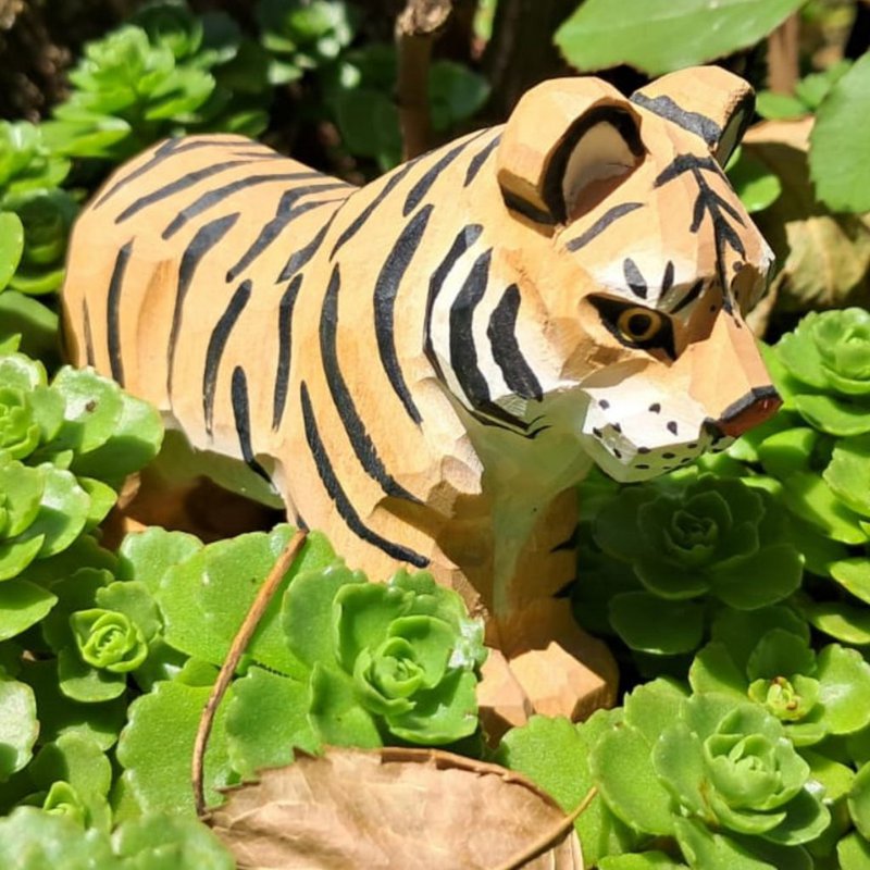 Wudimals® Wooden Tiger Cub Animal Toy