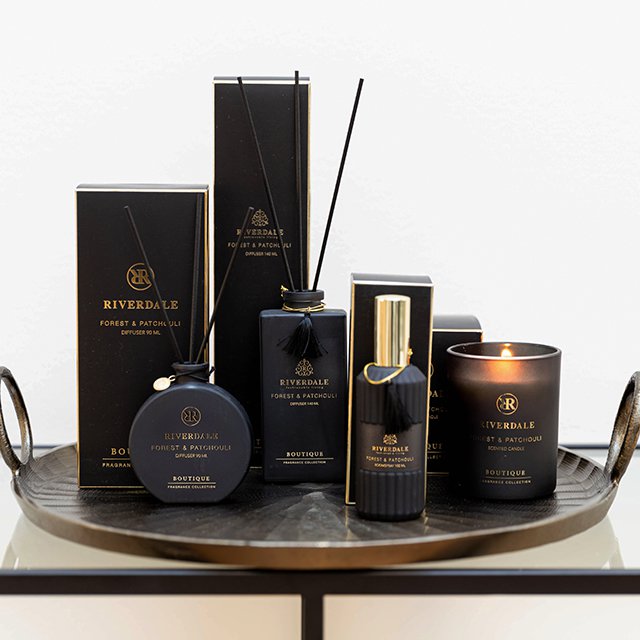 Boutique Duftstäbchen Wald & Patchouli 90 ml schwarz