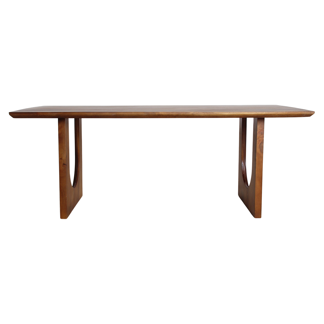 Bullnose Chamfered mangohouten eettafel Arch