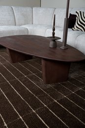 Coffee table Rudo 135 x 75 cm - Espresso Mango wood