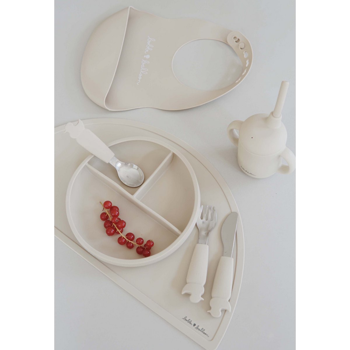 Silicone Sippy Cup - Oyster Beige