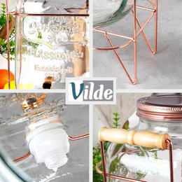Dispenser with Tap and Stand Gold 5.5 l