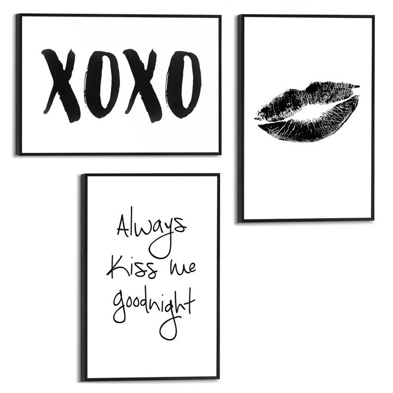 Malesæt Slim Frame Kiss 1 30x20