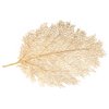 Dessous d'assiette feuille dorée