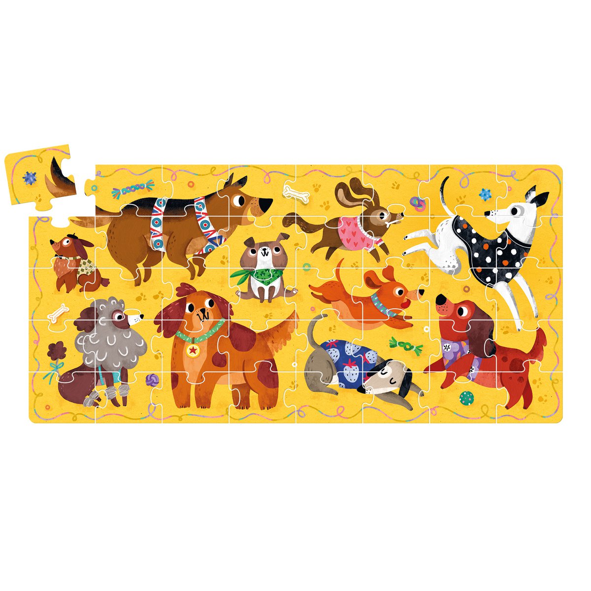 J'aime les chiens Puzzle 3+