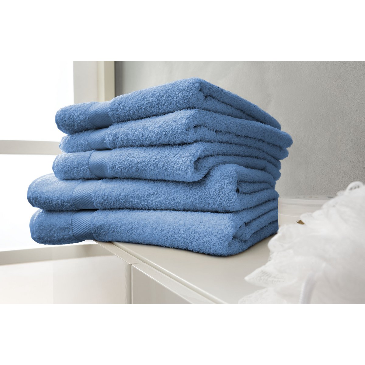 100% Katoenen Handdoekenset Blauw