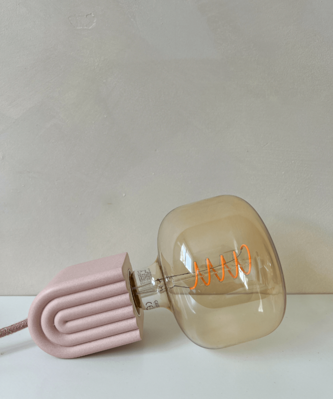 Lampe arc-en-ciel pendy rose poussiéreuse