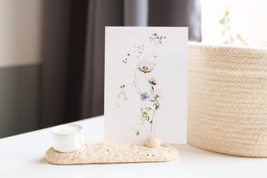 Kartenhalter aus Keramik als Gedenkaltar