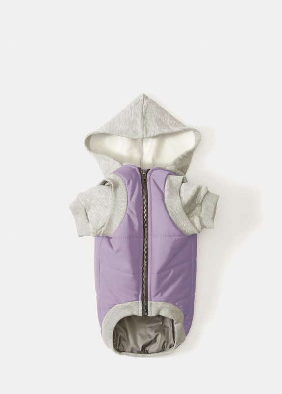 Veste matelassée pour animaux de compagnie - Lilas