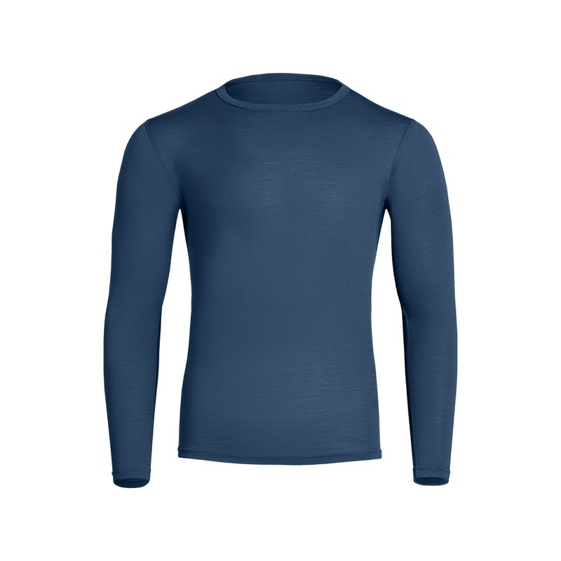 Men's Merino 160 Long Sleeve Crew Denim