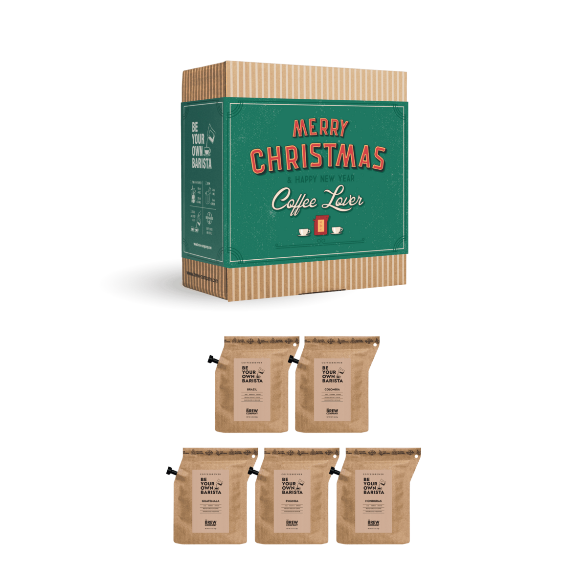 Merry Christmas Retro Coffee Gift Box