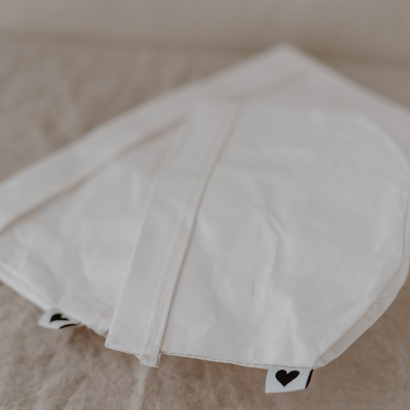 Paperbag sæt med 2 hvide (PU = 6 sæt)