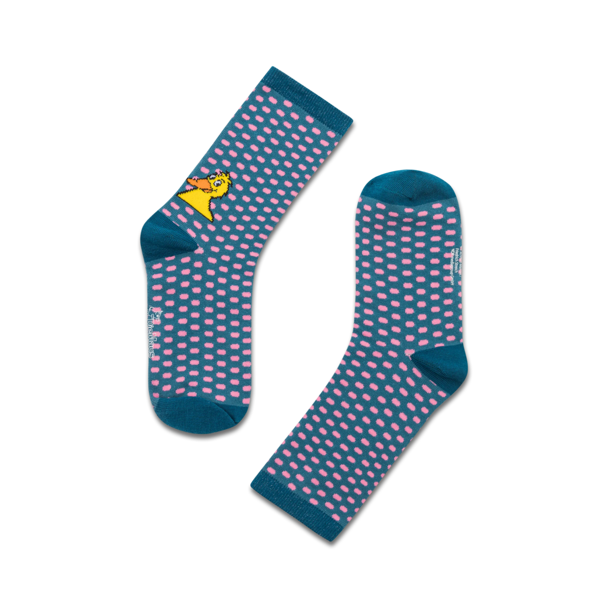 koaa – Le Canard « All Over » – Chaussettes turquoise/rose
