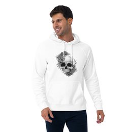 Sweat à capuche raglan biologique unisexe Roses