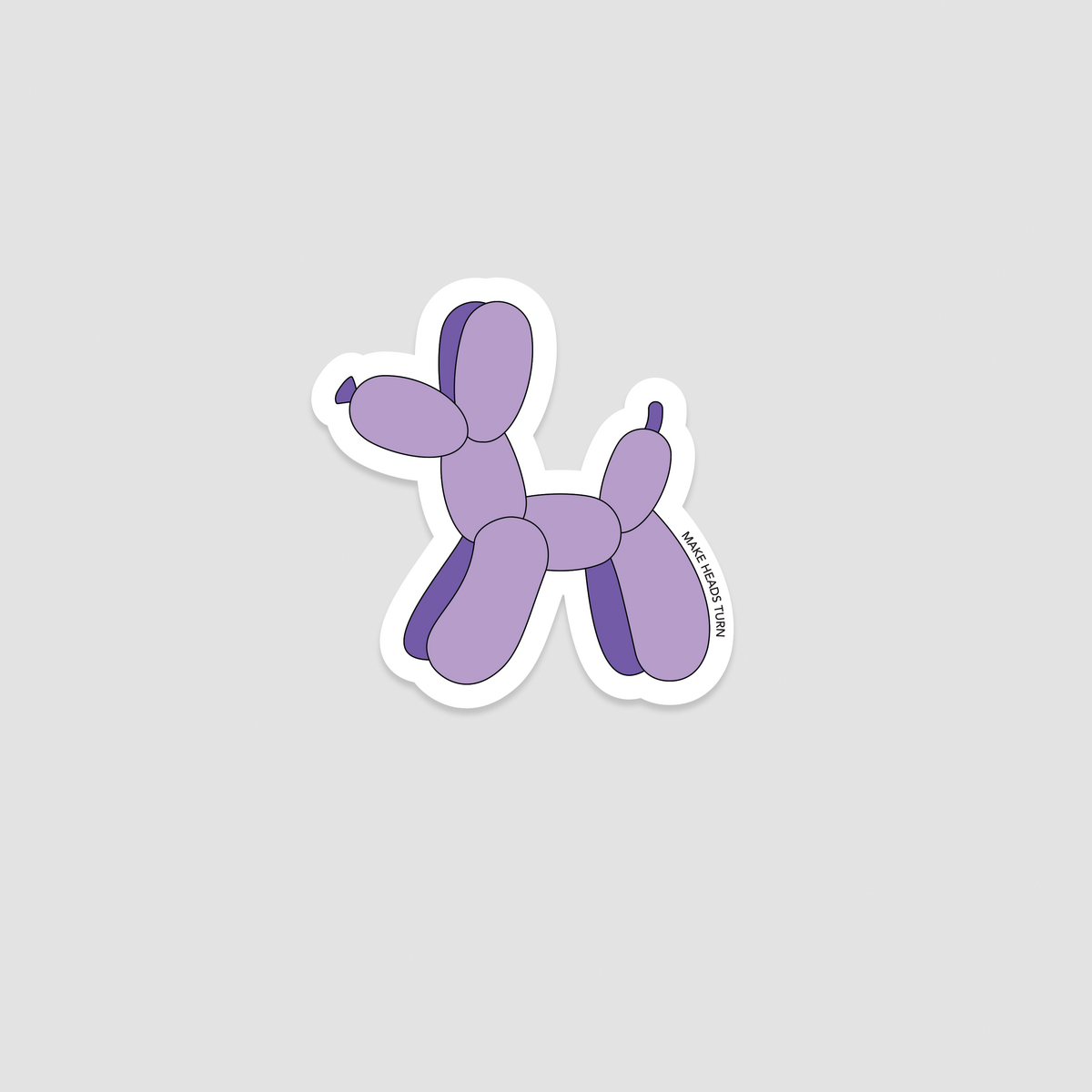 Gestanste sticker "Ballonhond"