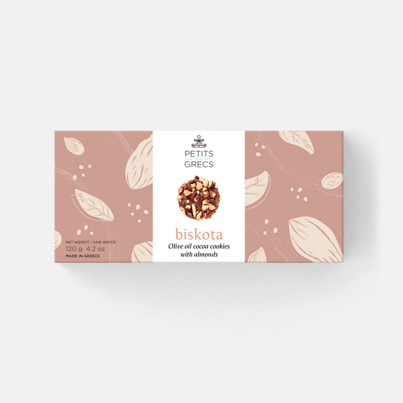 Biskota Almonds - Greek olive oil biscuits