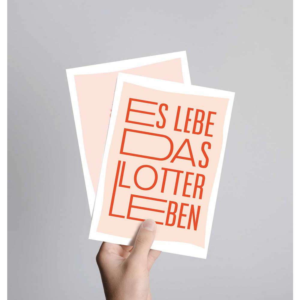 Postcard Long live the lottery life