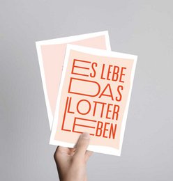 Postcard Long live the lottery life
