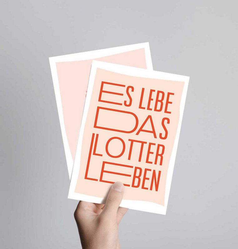 Postcard Long live the lottery life