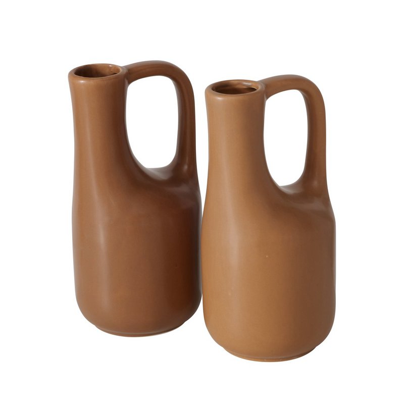 Vase sten brun H18,2cm