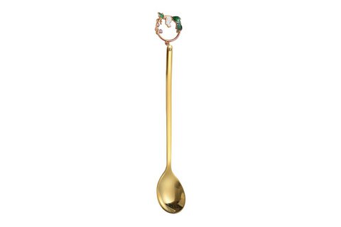 Gouden konijnendessertlepel 14 cm set van 6 stuks Isabelle Rose