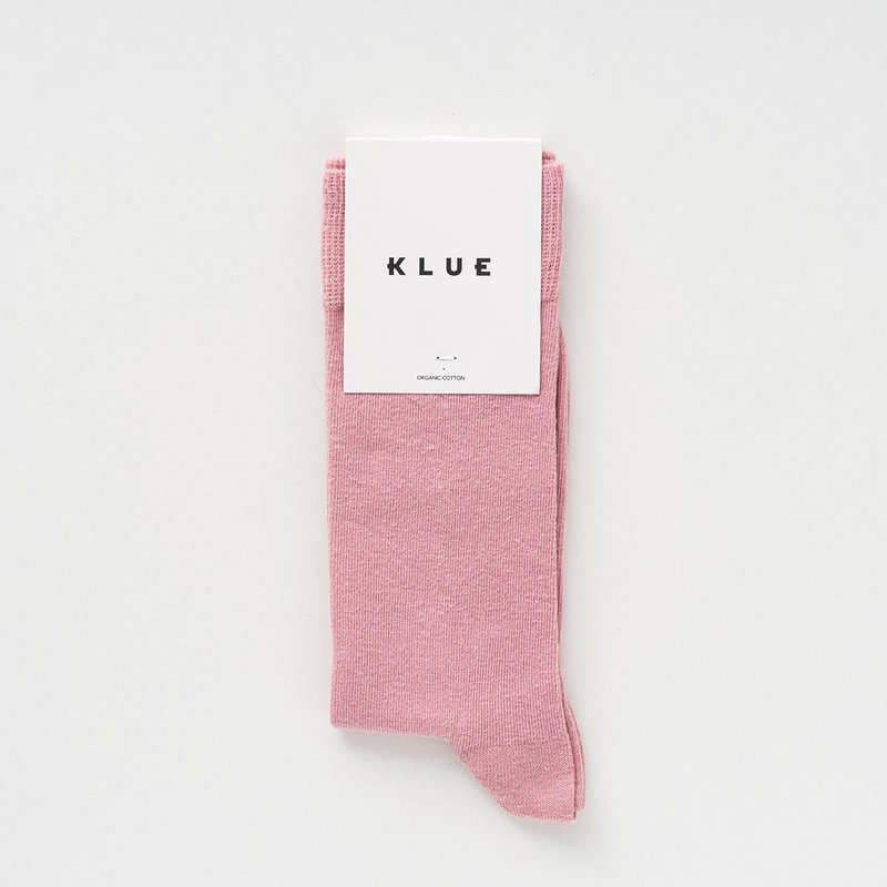 KLUE Organic solid Socks | Pink