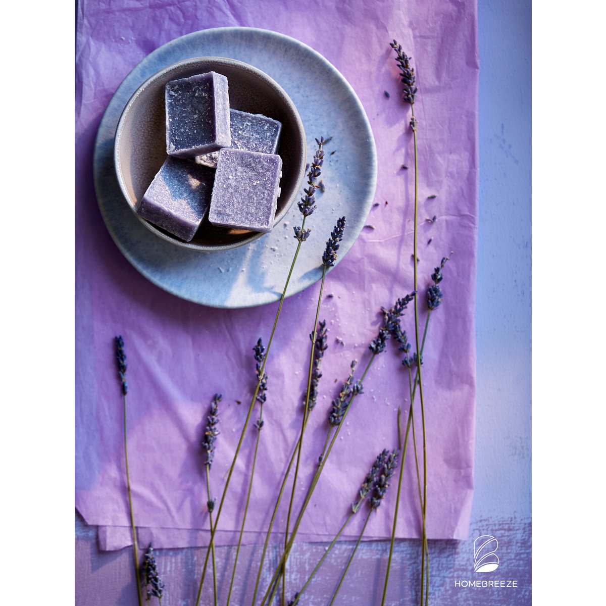 Lavender perfume block (packed in 10 pieces)