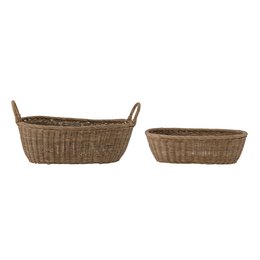 Somma Korb, Braun, Rattan