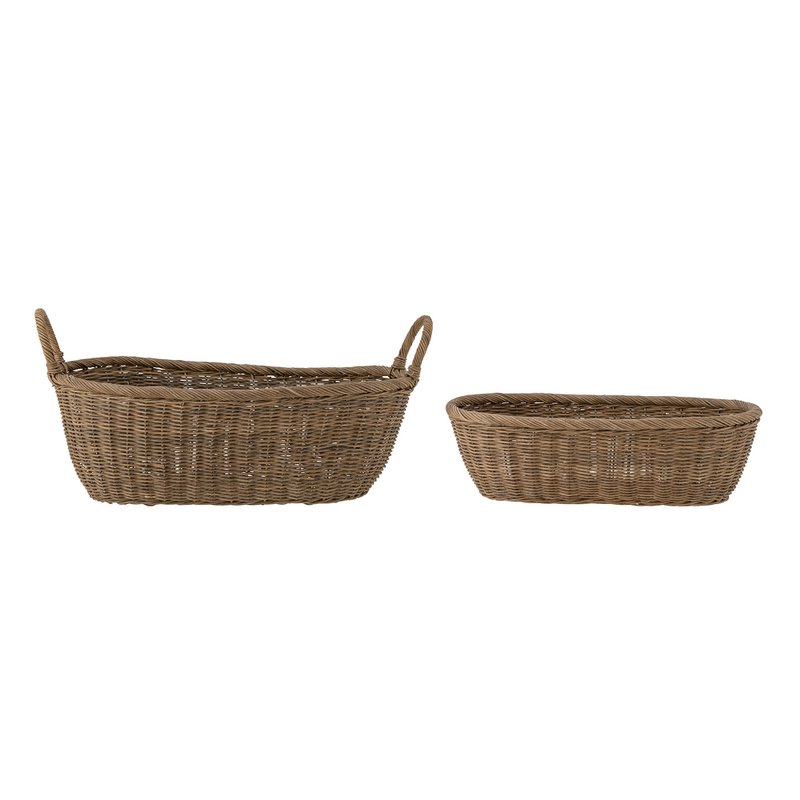 Somma Korb, Braun, Rattan