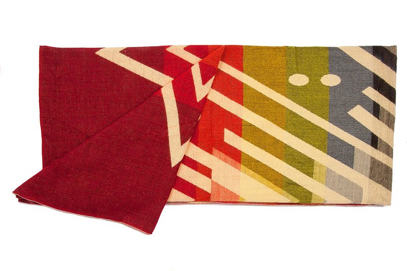Ecuadorian alpaca blanket | native blanket | Imbabura Red