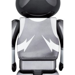 Ensemble Bearbrick 400 % et 100 % - KISS Spaceman (Chrome éd.)