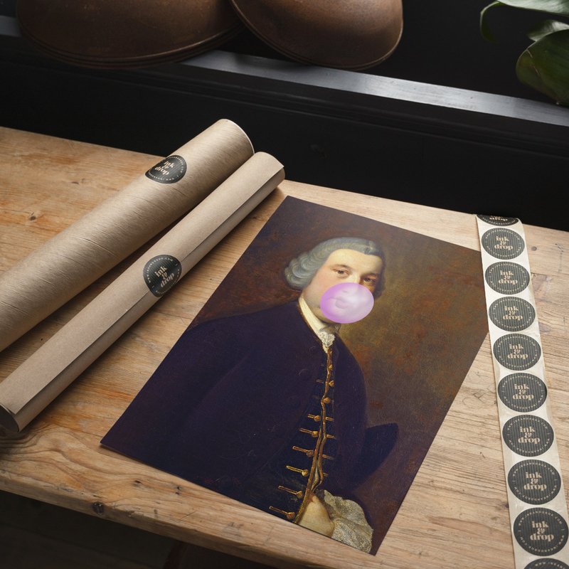 Bubblegum Gent Print