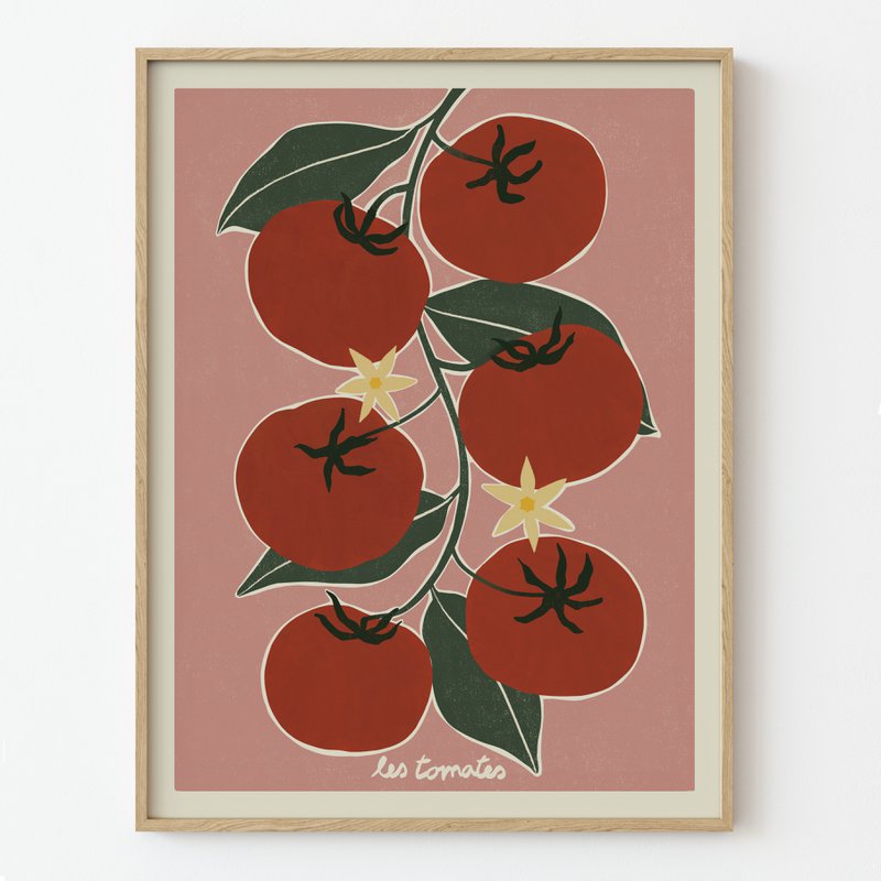 Kunstdruck „Tomaten“.