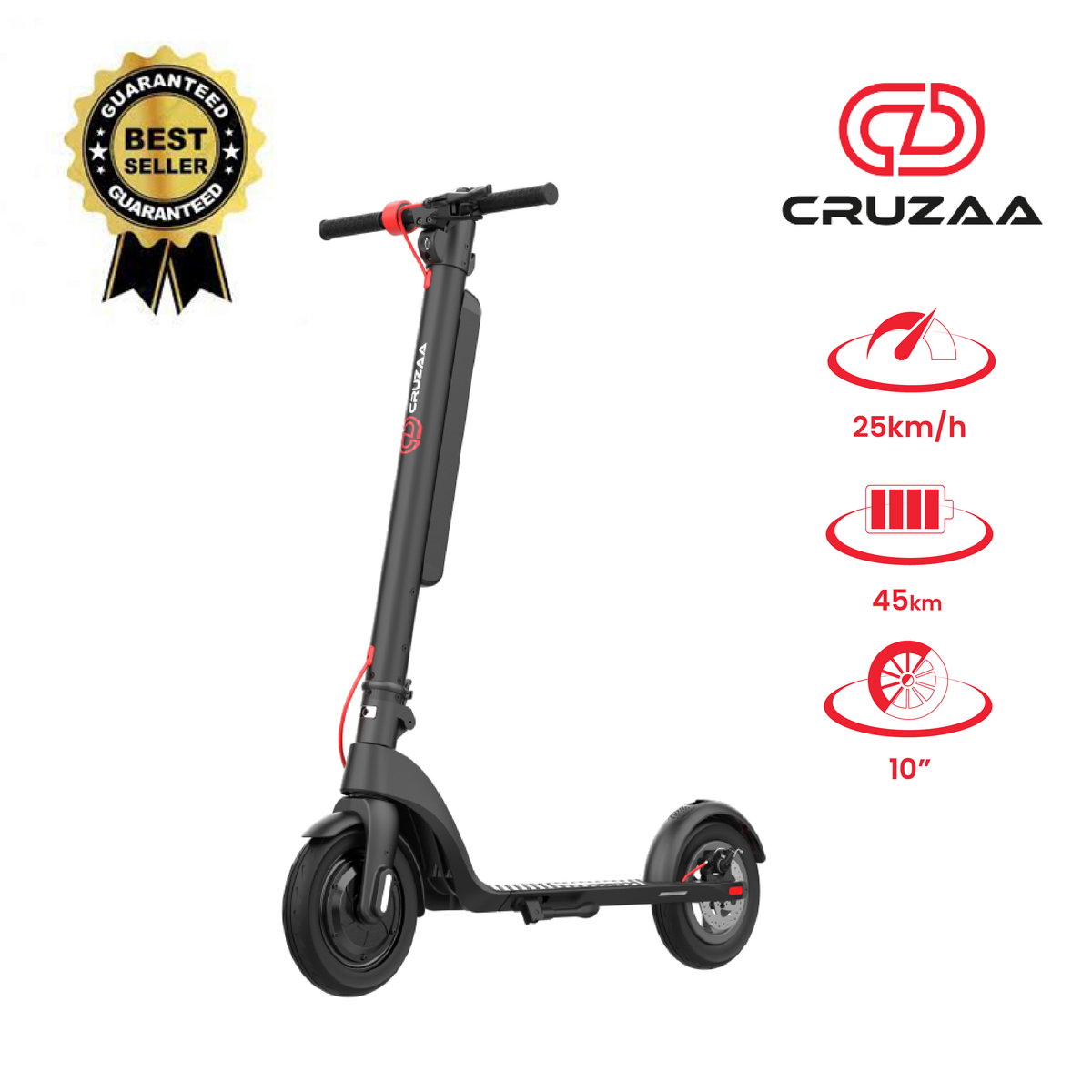 Le scooter électrique Cruzaa Commuta officiel