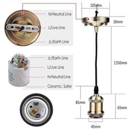 CoolCuts Spin Lámpara Colgante Marrón Ø44 cm