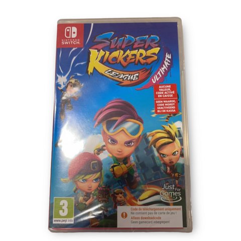 Nintendo Switch Super Kickers League Ultimate. Laden Sie den Code im Inneren herunter.