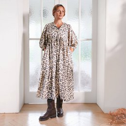 „Fey Good” Baumwollkleid „Blue Leo”