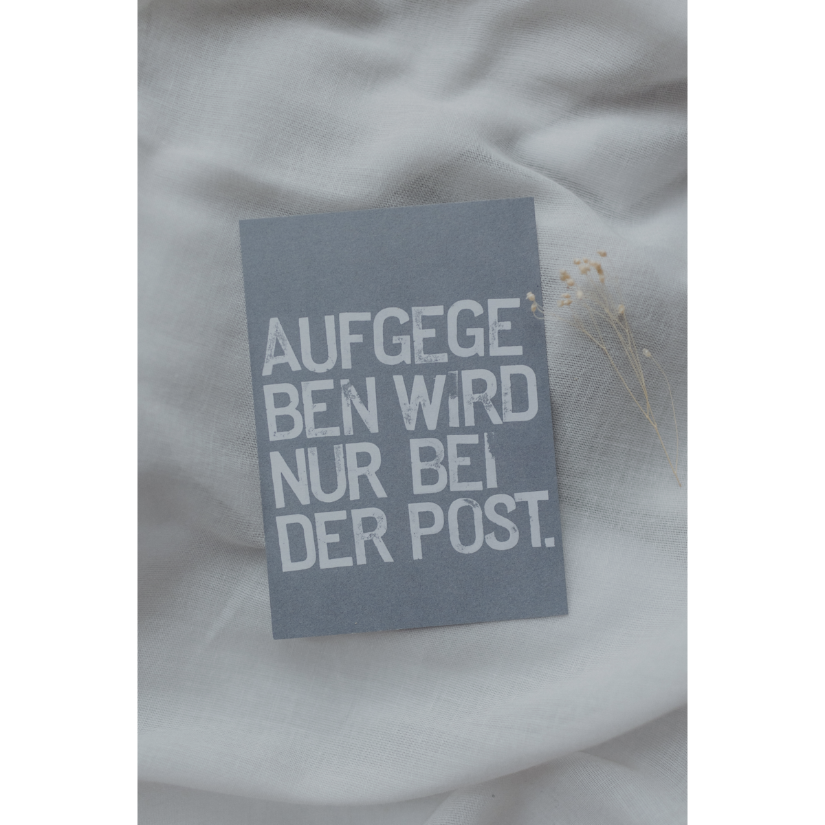 Gestempelde ansichtkaart "Post"