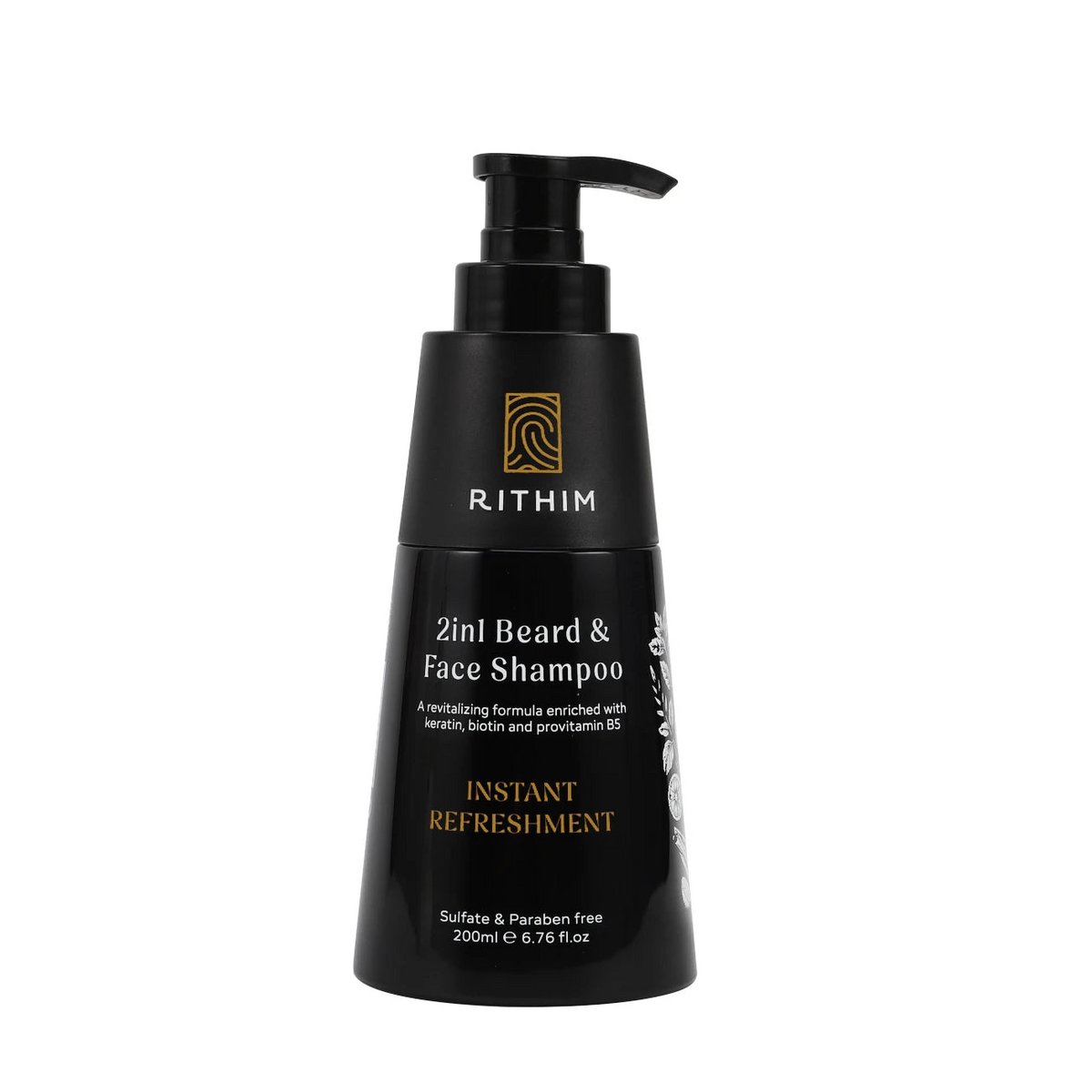 2in1 barba y champú facial 200 ml con biotina, queratina y provitamina B5