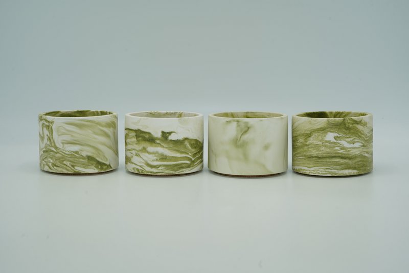 Lille tom krukke - Marble-Look