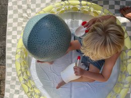 Beachball - Grøn - Leopard