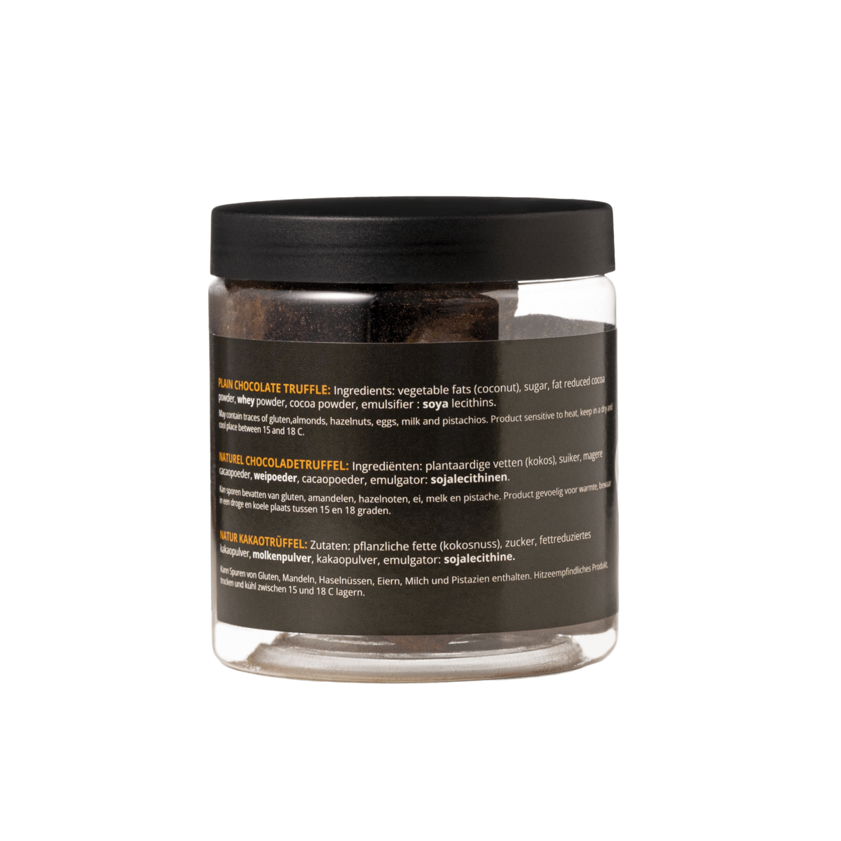 No Tricks Just Treats Tarro de regalo de trufas 130 g | chocolates de halloween