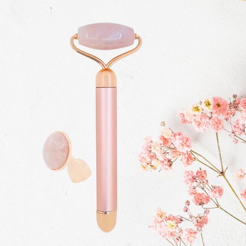 Electric Face Roller – Rose Quartz – Lifting Face Massager – Wellness Accessory