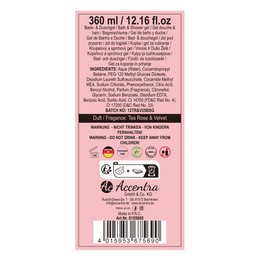 Bain moussant et gel douche LET'S CELEBRATE en look champagne, parfum : Thé Rose & Velours