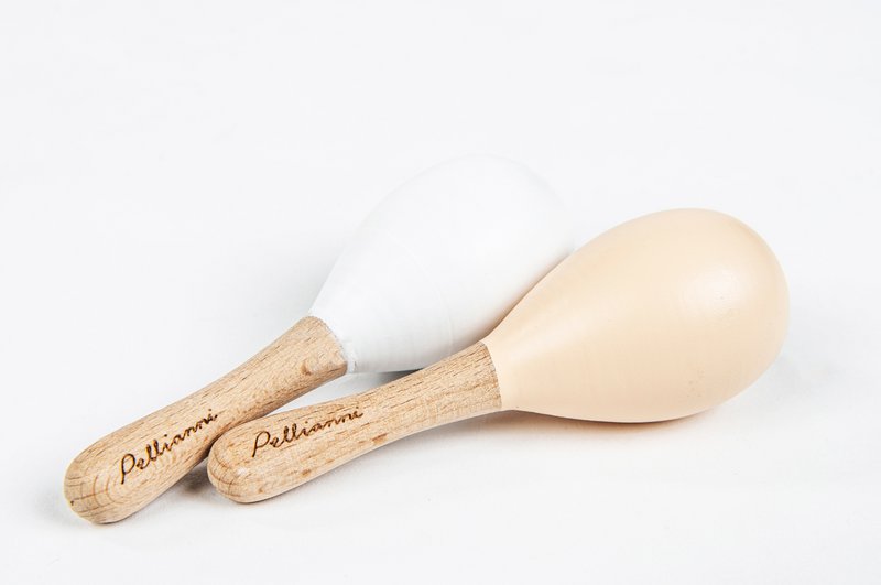 Maracas Pastello Rosa/Bianco