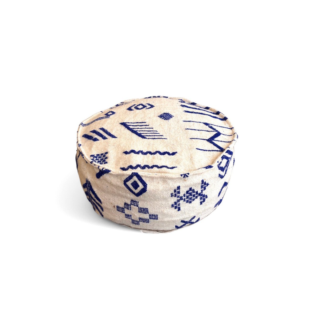 Vloerkussen rond - Mila Blue III