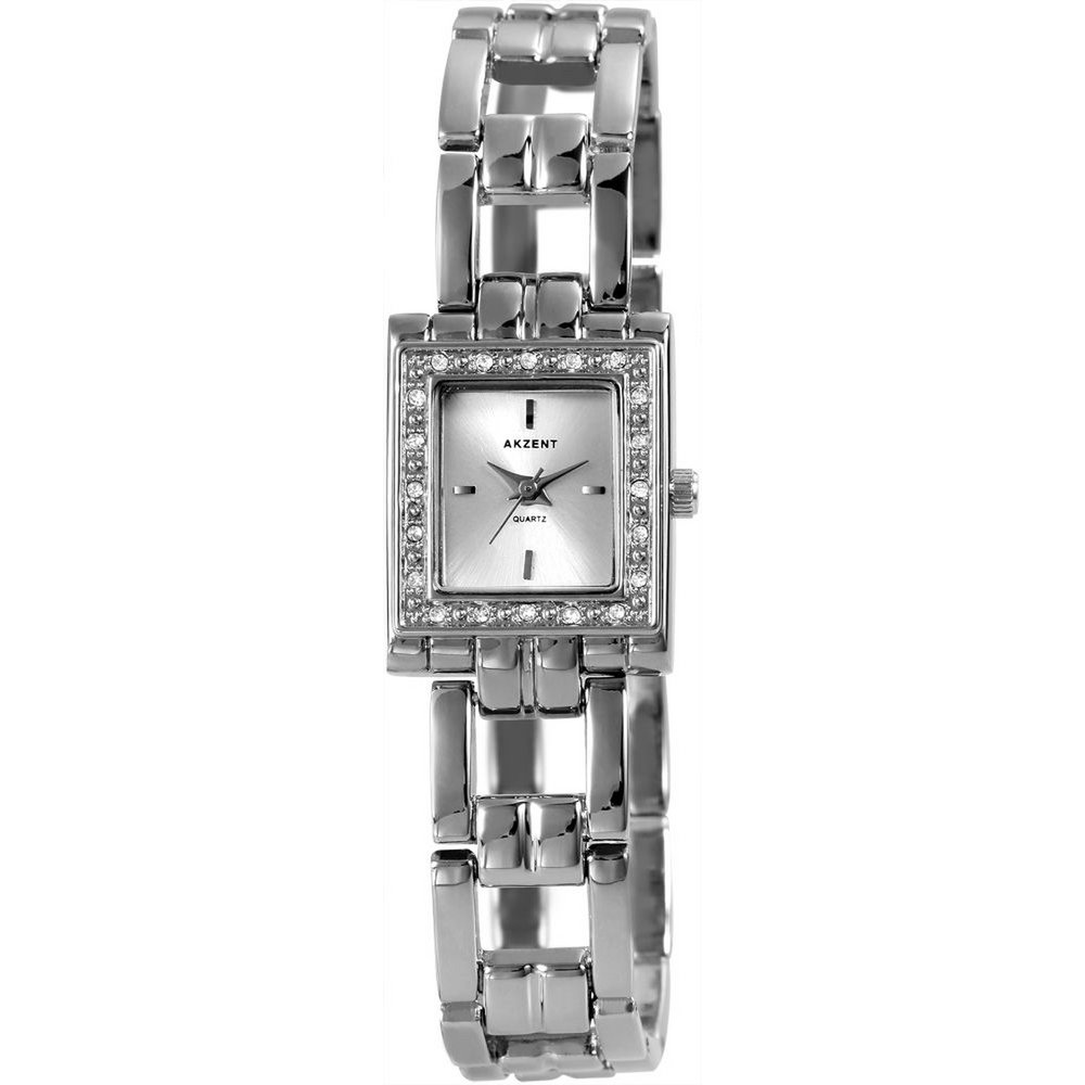 Akzent dameshorloge met metalen armband